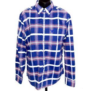 American Eagle Button Down Plaid Men's Shirt Size Medium